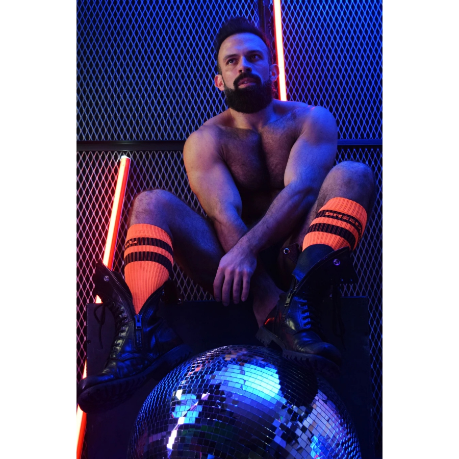 Breedwell Chaussettes Hautes LOGO KNEE Orange 7 Breedwell Chaussettes Hautes LOGO KNEE Orange – Image 7