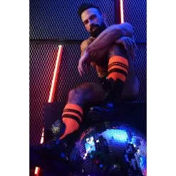 Breedwell Chaussettes Hautes LOGO KNEE Orange 17 Breedwell Chaussettes Hautes LOGO KNEE Orange -FÉMINITÉS boutique chaussettes hautes logo knee orange 7