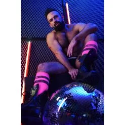 Breedwell Chaussettes Hautes LOGO KNEE Roses 15 Breedwell Chaussettes Hautes LOGO KNEE Roses -FÉMINITÉS boutique chaussettes hautes logo knee roses 5