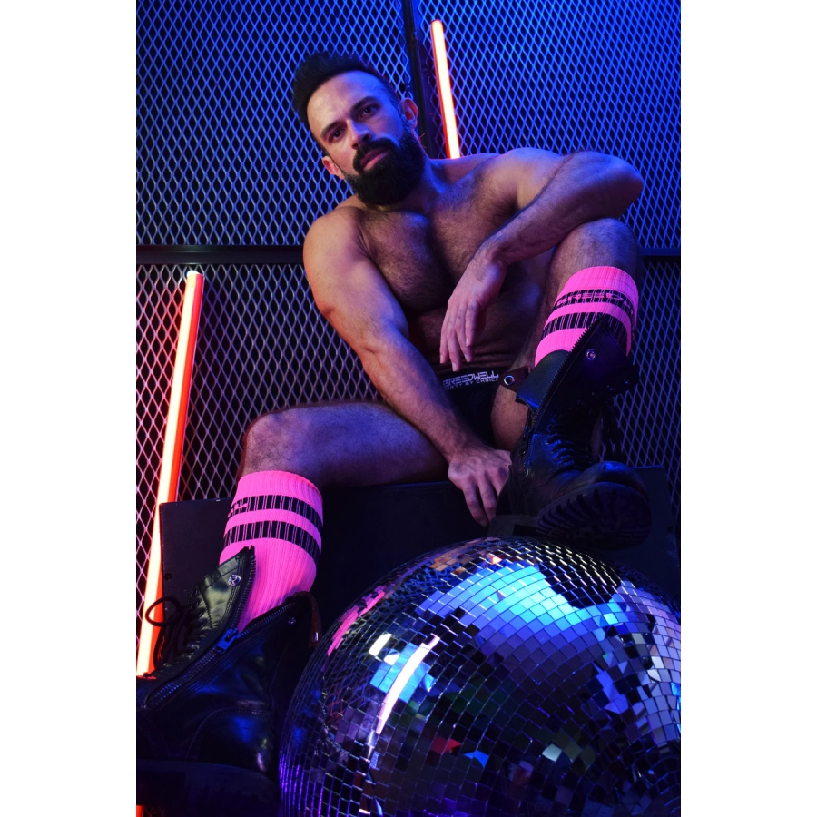 Breedwell Chaussettes Hautes LOGO KNEE Roses 6 Breedwell Chaussettes Hautes LOGO KNEE Roses – Image 6