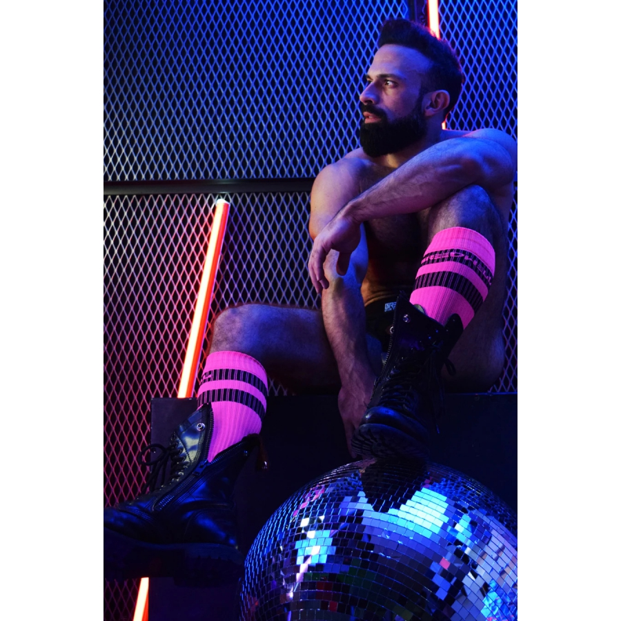 Breedwell Chaussettes Hautes LOGO KNEE Roses 7 Breedwell Chaussettes Hautes LOGO KNEE Roses – Image 7