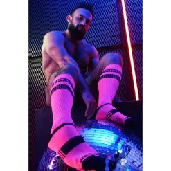 Breedwell Chaussettes Hautes LOGO KNEE Roses 18 Breedwell Chaussettes Hautes LOGO KNEE Roses -FÉMINITÉS boutique chaussettes hautes logo knee roses 8