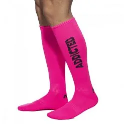 Chaussettes Hautes NEON SOCKS Addicted Rose