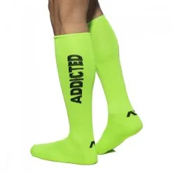 Chaussettes Hautes NEON SOCKS Addicted Vert