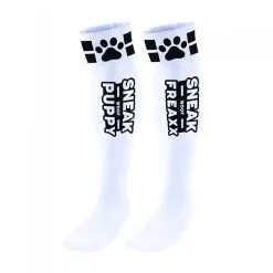 SneakFreaxx Chaussettes Hautes PUPPY TUBE Blanc-Noir 5 SneakFreaxx Chaussettes Hautes PUPPY TUBE Blanc-Noir -FÉMINITÉS boutique chaussettes hautes puppy tube blanc noir 2