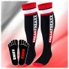 SneakFreaxx Chaussettes Hautes SNEAK FREAXX Noir-Rouge