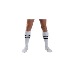 Mr B - Mister B Chaussettes Hautes URBAN FOOTBALL SOCKS Blanc-Noir