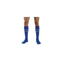 Mr B - Mister B Chaussettes Hautes URBAN FOOTBALL SOCKS Bleu-Blanc
