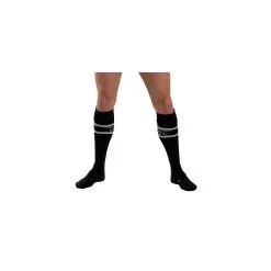 Mr B - Mister B Chaussettes Hautes URBAN FOOTBALL SOCKS Noir-Blanc