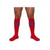 Mr B - Mister B Chaussettes Hautes URBAN FOOTBALL SOCKS Rouge-Bleu