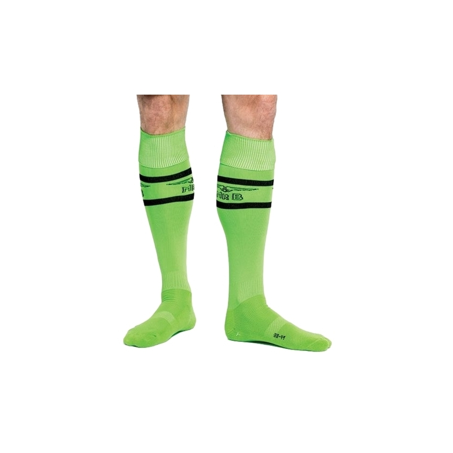 Mr B - Mister B Chaussettes Hautes URBAN FOOTBALL SOCKS Vert Neon 2 Mr B - Mister B Chaussettes Hautes URBAN FOOTBALL SOCKS Vert Neon – Image 2