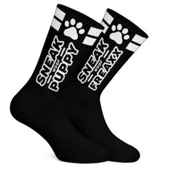 SneakFreaxx Chaussettes SNEAK PUPPY Noir-Blanc -FÉMINITÉS boutique chaussettes sneak puppy noir blanc 2