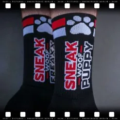 SneakFreaxx Chaussettes SNEAK PUPPY Noir-Rouge 8 SneakFreaxx Chaussettes SNEAK PUPPY Noir-Rouge -FÉMINITÉS boutique chaussettes sneak puppy noir rouge 2