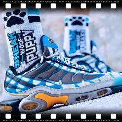 SneakFreaxx Chaussettes SNEAK WOOF PUPPY Bleu 11 SneakFreaxx Chaussettes SNEAK WOOF PUPPY Bleu -FÉMINITÉS boutique chaussettes sneak woof puppy bleu 4