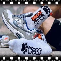 SneakFreaxx Chaussettes SNEAK WOOF NEON PUPPY Orange -FÉMINITÉS boutique chaussettes sneak woof puppy orange 2
