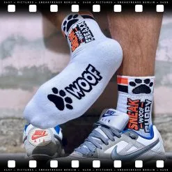 SneakFreaxx Chaussettes SNEAK WOOF NEON PUPPY Orange -FÉMINITÉS boutique chaussettes sneak woof puppy orange 4
