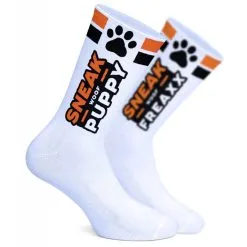 SneakFreaxx Chaussettes SNEAK WOOF NEON PUPPY Orange -FÉMINITÉS boutique chaussettes sneak woof puppy orange 5