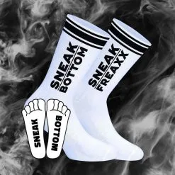 SneakFreaxx Chaussettes SOCKEN Sneak Bottom Blanc-Noir
