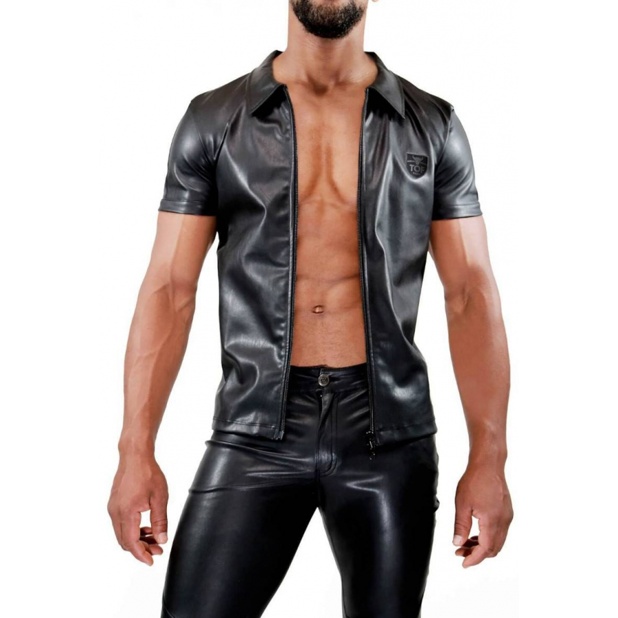 TOF Paris Chemise ZIPPED Noire 6 TOF Paris Chemise ZIPPED Noire – Image 6