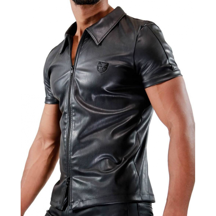 TOF Paris Chemise ZIPPED Noire 1 TOF Paris Chemise ZIPPED Noire