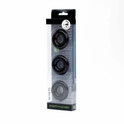 Sport Fucker CHUBBY Cockrings Noirs X3 -FÉMINITÉS boutique chubby cockrings noirs x3 2