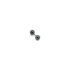 Malejewels Clou D'oreille BALL DUO Noir