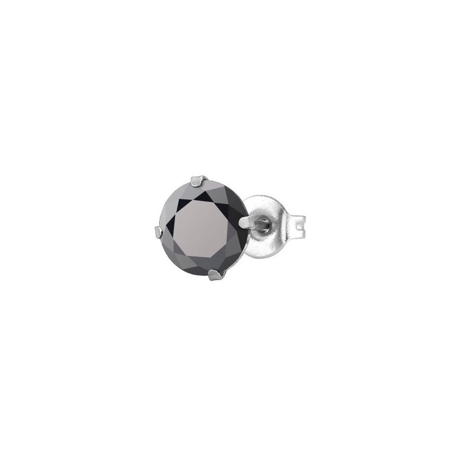 Malejewels Clou D'oreille DIAMOND Noir 2 Malejewels Clou D'oreille DIAMOND Noir – Image 2