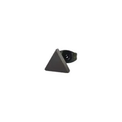 Malejewels Clou D'oreille TRIANGLE 6mm Noir