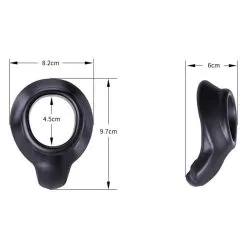 Perfect Fit Cockring COCK ARMOUR Regular Noir -FÉMINITÉS boutique cockring cock armour regular noir 6