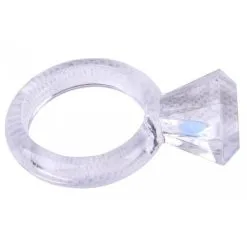 Chisa Novelties Cockring Flexible DIAMOND RING Transparent