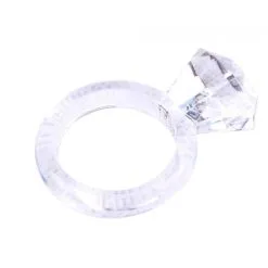 Chisa Novelties Cockring Flexible DIAMOND RING Transparent -FÉMINITÉS boutique cockring flexible diamond ring transparent 3