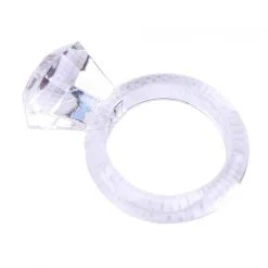 Chisa Novelties Cockring Flexible DIAMOND RING Transparent -FÉMINITÉS boutique cockring flexible diamond ring transparent 4