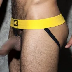 AD Fetish Cockring Jockstrap Jaune