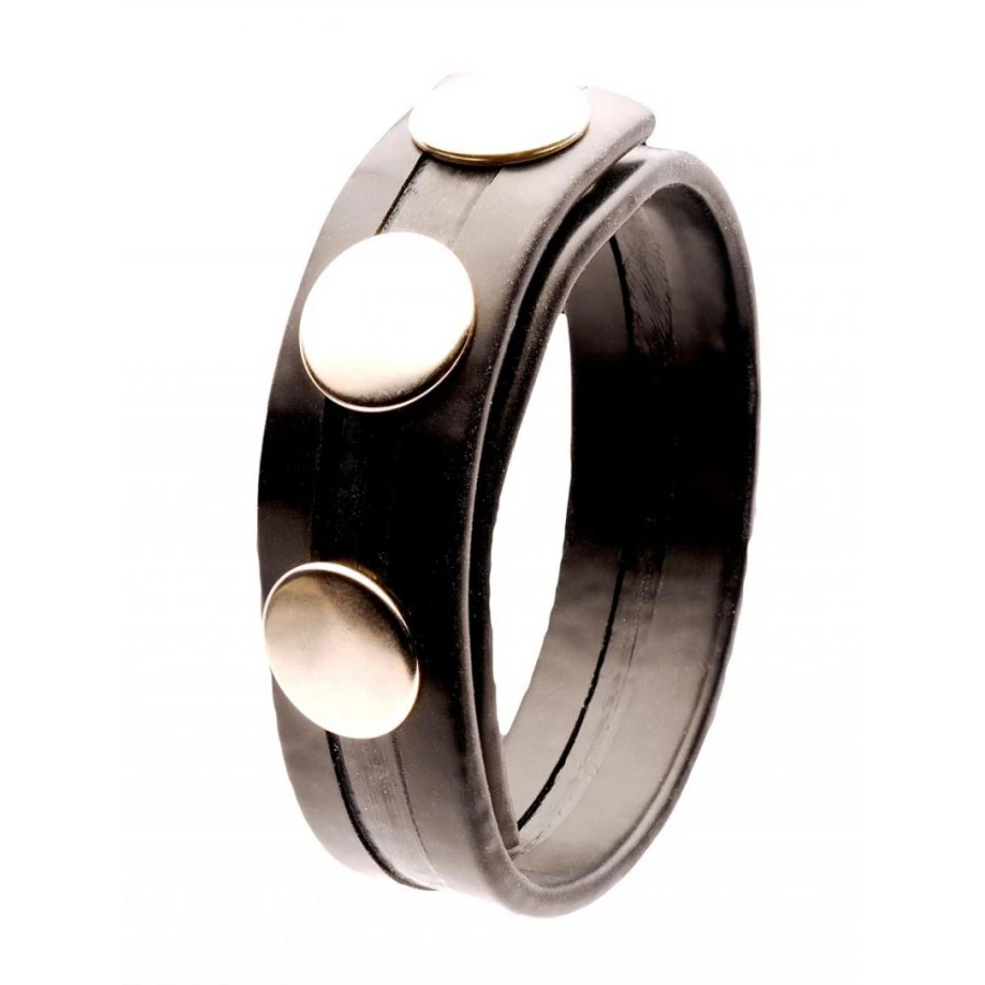 Generique Cockring Rubber 3 Snaps Noir 1 Generique Cockring Rubber 3 Snaps Noir