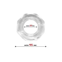 Beast Rings Cockring Souple POLYGON Transparent -FÉMINITÉS boutique cockring souple polygon transparent 2