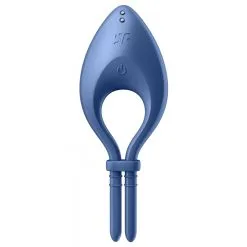 Cockring Vibrant Connecté BULLSEYE Satisfyer Bleu -FÉMINITÉS boutique cockring vibrant connecte bullseye satisfyer bleu 2