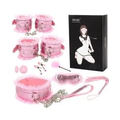 Generique Coffret BDSM LACE LIGHT 8 Pièces Rose
