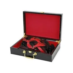 KinkHarness Coffret BDSM LUXURY Noir-Rouge 8 Pièces -FÉMINITÉS boutique coffret bdsm luxury noir rouge 8 pieces 8
