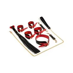 Coffret Bondage SM NAUGHTY Noir-Rouge