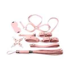 Generique Coffret Bondage SM OBEDIENCE 10 Pièces Rose