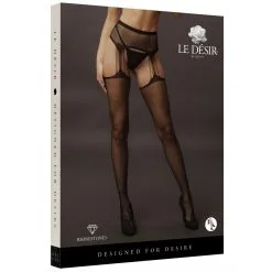 Le Desir Collant Effet Porte-jarretelles Avec Strass Lana - Noir -FÉMINITÉS boutique collant effet porte jaretelles et strass eryn noir 2