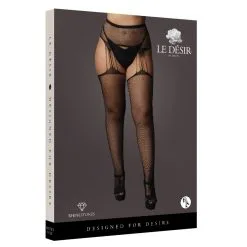 Le Desir Collants à Jarretelles En Résille Avec Strass RHINE PANTYHOSE Noirs -FÉMINITÉS boutique collants a jarretelles en resille avec strass rhine pantyhose noirs 4