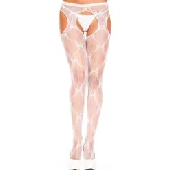 Musiclegs Collants Ouverts Evy - Blanc