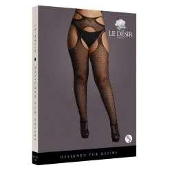Le Desir Collants Résille Grande Taille STRAPPY Noirs 12 Le Desir Collants Résille Grande Taille STRAPPY Noirs -FÉMINITÉS boutique collants resille grande taille strappy noirs 4