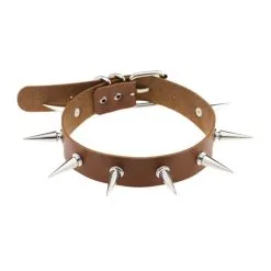 Joy Jewels Collier à Pointes PIKY LISH Marron