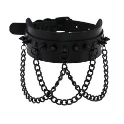 Joy Jewels Collier à Pointes PIKY Noir