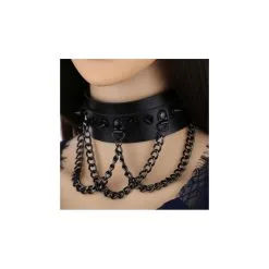 Joy Jewels Collier à Pointes PIKY Noir 9 Joy Jewels Collier à Pointes PIKY Noir -FÉMINITÉS boutique collier a pointes piky noir 4