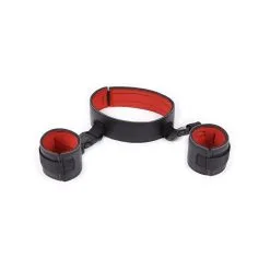 Generique Collier Avec Menottes De Poignets CLIPS Noir