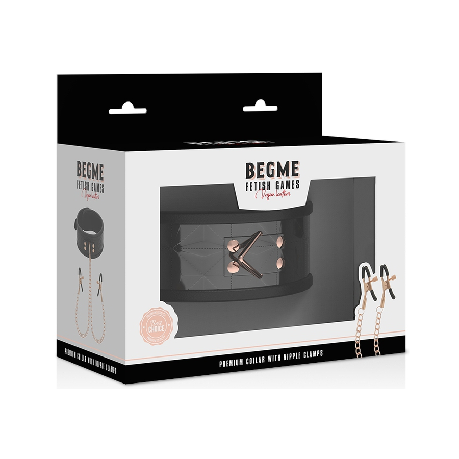 Collier Avec Pince-tétons BEGME Noir 2 Collier Avec Pince-tétons BEGME Noir – Image 2
