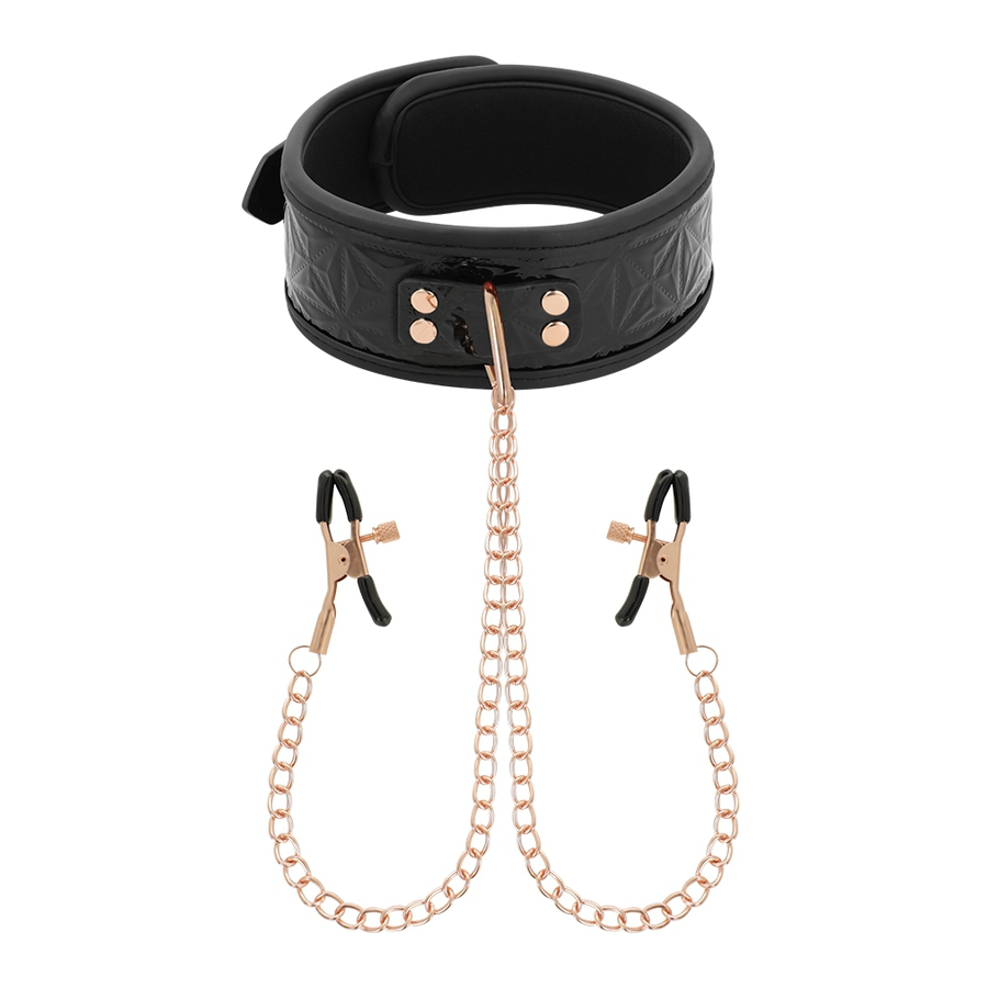 Collier Avec Pince-tétons BEGME Noir 1 Collier Avec Pince-tétons BEGME Noir